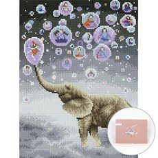 보석십자수코끼리