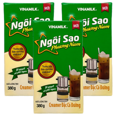 VINAMILK 응오이사오 프엉남 연유, 380g, 3개