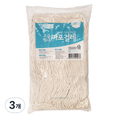 삼정크린마스터 고급 원사 마포걸레 350g, 3개