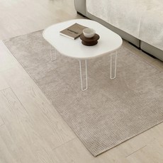 雪尼爾柔軟地毯, 70*70cm, 底部強力止滑, 可機洗, 適用於沙發和居家地墊, 70 x 70cm, 奶茶華夫格