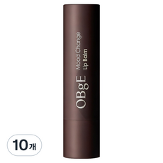OBge 무드 체인지 립밤, 내추럴 레드(블루베리), 3g, 10개