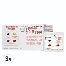 브이팩 안국약품 혈행케어, 3개, 67.65g