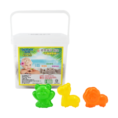 TUMBLING SAND 翻滾動力沙 外出組 Set, 1公斤動力沙, 10件組動物模具, 感覺統合鍛鍊小肌肉, 不黏手, 輕便包裝, 1kg, 1組