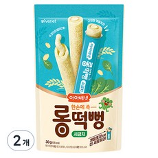 아이배냇 롱떡뻥 시금치, 시금치맛, 30g, 2개