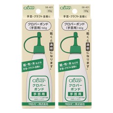 Clover 可樂牌 CL58-401 手藝用水性形接著劑 60g, 2瓶