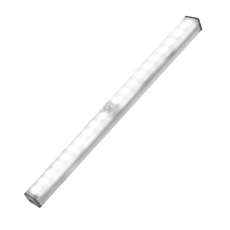 aibo 升級版多功能USB充電磁吸式LED感應燈管, 智能家居照明系統 自動開關燈 磁吸設計 安裝方便 LED晶片 節能, 冷白光, 1個