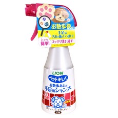 LION 獅王 漂亮寵物散步後手足清潔泡泡慕斯 犬用, 溫和不刺激, 輕鬆洗去髒污, 270ml, 1罐