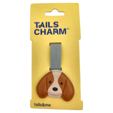 tails&me 尾巴與我 專屬配件 米格魯, 動物友善皮革 附贈皮革帶 隨興吊掛, 均碼, 咖棕色, 1個
