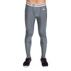 SUPERFEATURING 專業跑步三鐵Training運動壓縮緊身褲，專業機能長褲，深藍/純黑/淺藍，S/M/L/XL/XXL, 灰色