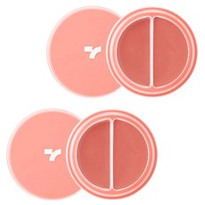TONYMOLY 雙色唇蜜腮紅兩用膏 4.8g, 2入, 04 Baby Peach