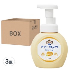LION 獅王 趣淨 洗手慕斯, 嬰兒爽身粉香, 490ml, 3瓶