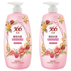 566 玫瑰養髮抗菌香氛洗髮精，含無患子精萃，800g, 2瓶