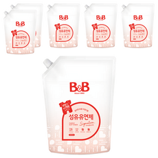 B&B 無刺激幼兒衣物柔軟精Signature Allergen Free茉莉與玫瑰香 補充包, 1.5L, 6個
