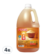 萬家香 糯米醋 3750ml, 100%純天然釀造 無防腐劑, 3.75L, 4瓶