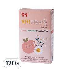 꽃샘 피치캐모마일 차, 20g, 20개입, 6개