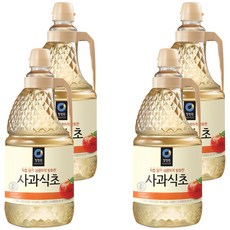 청정원 사과식초, 1.8L, 4개