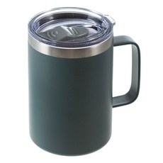 코멧 심플 보온 보냉 텀블러 컵, 다크그린, 475ml