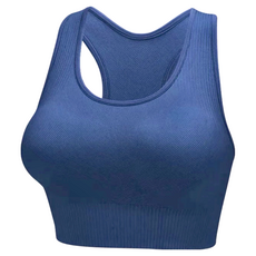 Homegym 歐美高強度挖背運動內衣, 經典藏藍色 M(65C~70C), 高強度支撐，運動內衣