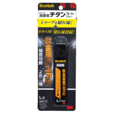 3M Scotch 鈦金屬美工刀片組, L型替換刀片, 18度角刀鋒, 超強切割力, L, 1組