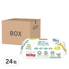 Nuby 濕式衛生紙, 40張, 24包