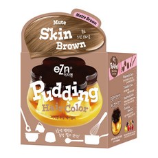 eZn 푸딩 헤어컬러 염모제 70ml, 뮤트스킨브라운, 1개 뮤트 스킨 브라운, 1개