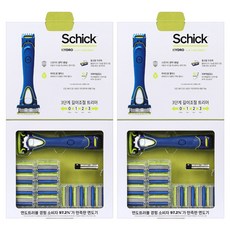 Schick 舒適牌 Hydro5刮鬍刀手柄+刀片 13入組, 2組, 第 13 天