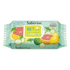 BCL Saborino 早安面膜 清爽型 Set 32片, 洗淨毛孔髒污、暗沉的修護面膜, 毛孔護理、肌膚水潤, 弱酸性、無酒精無礦物油, 舒緩溫和的草本香氣, 1包