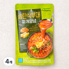 풀무원 송탄식 부대찌개양념, 150g, 4개