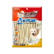 A star 潔牙嚼嚼棒 牛奶口味, 天然成分製成, 牛奶, 360g, 1包