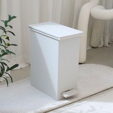 프로메이드 모드 양문형 무소음 페달 종량제 호환 휴지통 20L, 라이트그레이