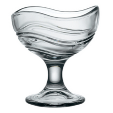 Bormioli Rocco Acapulco Jr. 冰淇淋杯 6件組, 18 cl / 6 oz, 義大利製, Clear, 6個