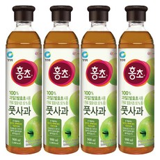 홍초 풋사과 음용식초, 900ml, 4개