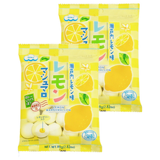 EIWA 檸檬棉花糖，軟綿細緻口感，可做甜點料理，日本伊華大廠原裝進口, 65g, 2包