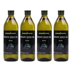 Pepebruno 葡萄籽油, 4瓶, 1L