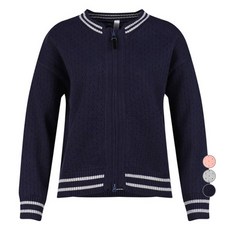 럭스골프 여성용 펀칭 집업 방풍 니트 자켓 LB4W818W
