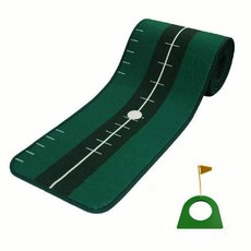 골프 퍼팅연습기-추천-런처 골프 퍼팅매트 + 홀컵, 그린