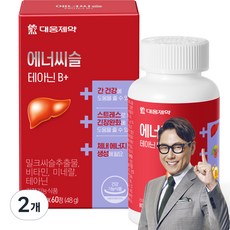 대웅제약 에너씨슬 테아닌 B+ 48g, 60정, 2개