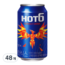 HOT6ix 樂天七星飲料 能量飲料, 355毫升, 48個