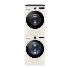 LG전자 트롬 오브제컬렉션 세탁기 + 건조기 세트 21kg + 18kg 방문설치, FG21ENR + RG18EN, 네이처 베이지+네이처 베이지