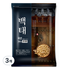 오리지널그레인 백태, 500g, 3개