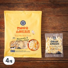 연세우유 슈레드치즈, 240g, 4개