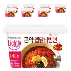 라이틀리 곤약 맵닭 비빔면, 230g, 8개