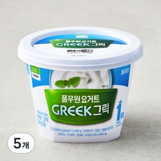 풀무원다논 그릭 플레인, 400g, 5개