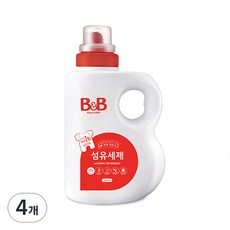 비앤비 유아 섬유세제 본품, 1.5L, 4개