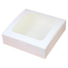 E Home Baking透明窗盒 方形 一觸式 18cm, 混色, 10片