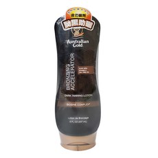 Australian Gold 金色澳洲 急速黝黑助曬乳液, 古銅色肌膚, 8oz (237 ml), 237ml, 1瓶