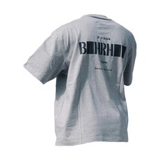 BOHRHOO 口袋字母印花 短Tee, 花灰色 XXL碼 100%棉, XXL