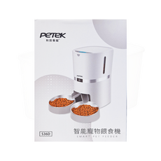PeTeK 科技養寵 智能寵物餵食機 S36D 3.8L 定時定量 寵物餵食器, 1台