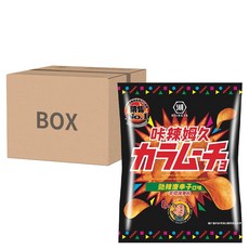 KOIKEYA 湖池屋 咔辣姆久 平切洋芋片 勁辣唐辛子口味，濃郁海苔風味，多層次五辛調味, 28g, 10包