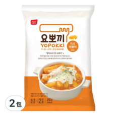YOPOKKI 芝士味辣炒年糕 袋裝 240公克 微波加熱即食, 240g, 2包